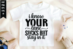 I Know Your Lane Sucks but Stay in It Svg, Sarcastic Svg Product Image 1