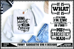 Sarcastic Svg 4 Designs, Funny Sarcasm Svg Product Image 1
