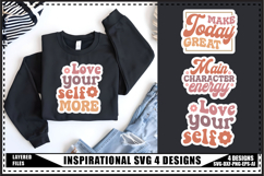 Inspirational Svg 4 Designs, Positive Quotes Svg Product Image 1