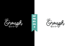 You Are Enough Svg, Motivation Svg Designs Product Image 1