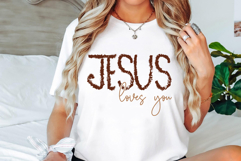 Christian PNG, Jesus Loves You SVG Product Image 2