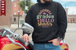 Goodbye Grades Hello Shades Svg, Family Vacation Svg Designs Product Image 1