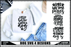 Dog Svg 4 Designs, Paw Prints Svg, Dog Lover Svg Product Image 1