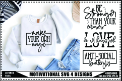 Motivation Svg 4 Designs, Self Love Motivation Svg Product Image 1