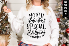 North Pole Post Special Delivery Svg, Christmas Svg Product Image 1