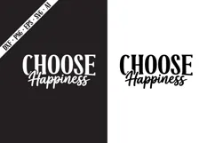 Choose Happiness Svg, Motivation Svg Designs Product Image 1