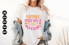 Sunshine mixed with a little hurricane Svg, Sarcastic Svg Product Image 1