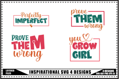 Motivation Svg 4 Designs, Self Love Motivation Svg Product Image 1