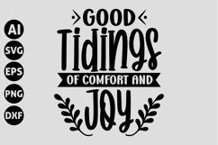 Good Tidings of Comfort and Joy Svg, Christian Svg Product Image 1