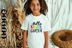 Hello Kindergarten Svg, Teacher Shirt Svg Product Image 1