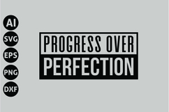 Progress Over Perfection Svg, Motivation Svg Product Image 1