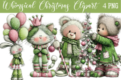 Whimsical Christmas Png Clipart Product Image 1