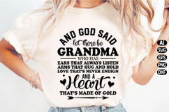 And God Said Let There Be Grandma Svg Design Product Image 2