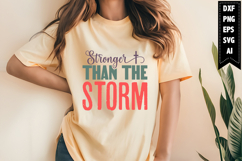 Stronger Than the Storm Svg, Christian Svg Designs Product Image 1