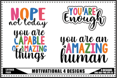 Motivation Svg 4 Designs, Self Love Motivation Svg Product Image 1