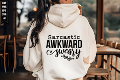 Sarcastic Awkward Sweary Svg, Sarcastic Svg Designs Product Image 1