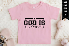 God is Love Svg, Motivation Svg Designs Product Image 1