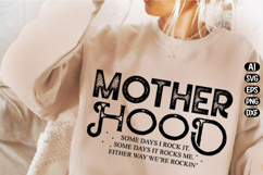 Mother Hood Mom life Svg Design Product Image 1