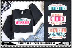 Christian Stickers 4 Designs, Religious Stickers Designs Product Image 1