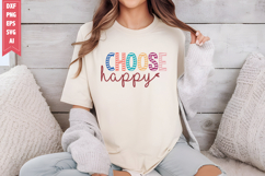 Choose Happy Svg, Motivation Svg Designs Product Image 1