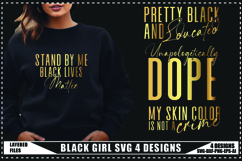Black Girl Svg 4 Designs, Positive Quotes Svg Product Image 1