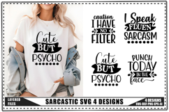 Sarcastic Svg 4 Designs, Funny Sarcastic Svg Product Image 1