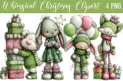 Whimsical Christmas Png Clipart Product Image 1