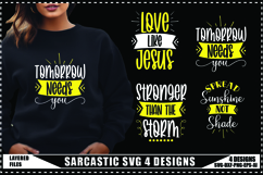 Sarcastic Svg 4 Designs, Sarcasm Svg Product Image 1