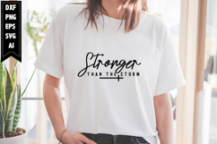 Stronger Than the Storm Svg, Christian Svg Designs Product Image 1