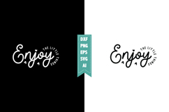 Enjoy the Little Things Svg, Motivation Svg Designs Product Image 1