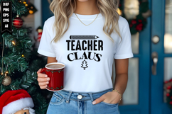 Teacher Claus Svg, Christmas Svg, Xmas Svg Product Image 1