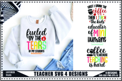Teacher Svg 4 Designs, Teacher Shirt Svg, Teach Svg Product Image 1