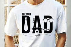 Dad the Man the Myth the Legend Svg Cut Files Creative Art Product Image 1
