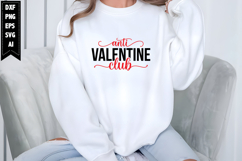 Anti Valentine Club Svg, Funny Valentine's Day Svg Designs Product Image 1