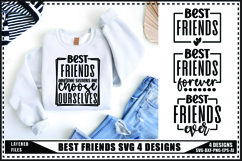 Best Friends Svg 4 Designs, Friendship Quotes Svg Product Image 1