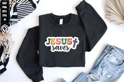 Jesus saves Svg, Religious Stickers Design Product Image 1