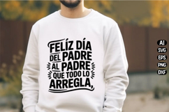 Feliz Dia del Padre Spanish Father's Day Svg Design Product Image 1