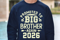 Promoted To Big Brother Again 2026 Svg Design Product Image 2