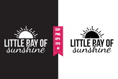 Little Ray of Sunshine Svg, Motivation Svg Designs Product Image 1