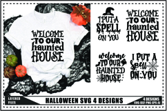 Halloween Svg 4 Designs, Halloween Ghost Trendy Svg Designs Product Image 1