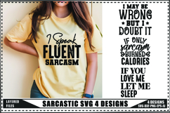 Sarcastic Svg 4 Designs, Funny Sarcastic Svg Product Image 1
