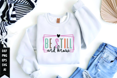 Be Still and Know Svg, Christian Svg, Jesus God Svg Product Image 1