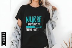 Nurse In Progress Please Wait Svg, Nurse Svg, Doctor Svg Product Image 1