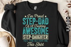 Father Day Gift T-shirt Step Dad Svg Design Product Image 2