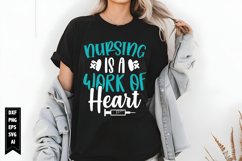 Nursing Is a Work of Heart Svg, Nurse Svg, Doctor Svg Product Image 1