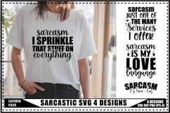 Sarcastic Svg 4 Designs, Funny Sarcasm Svg Designs Product Image 1
