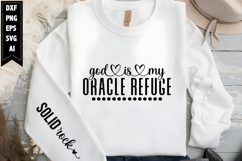 god is my oracle refuge solid rock Svg, Religious Svg Product Image 1