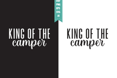 King Of the Camper Svg, Camping Svg Designs Product Image 1