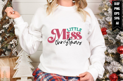 Little Miss Christmas Svg, Christmas Svg, Xmas Svg Product Image 1