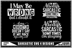 Funny Sarcastic Svg 4 Designs Product Image 1